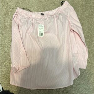 H&M Pink Striped Blouse